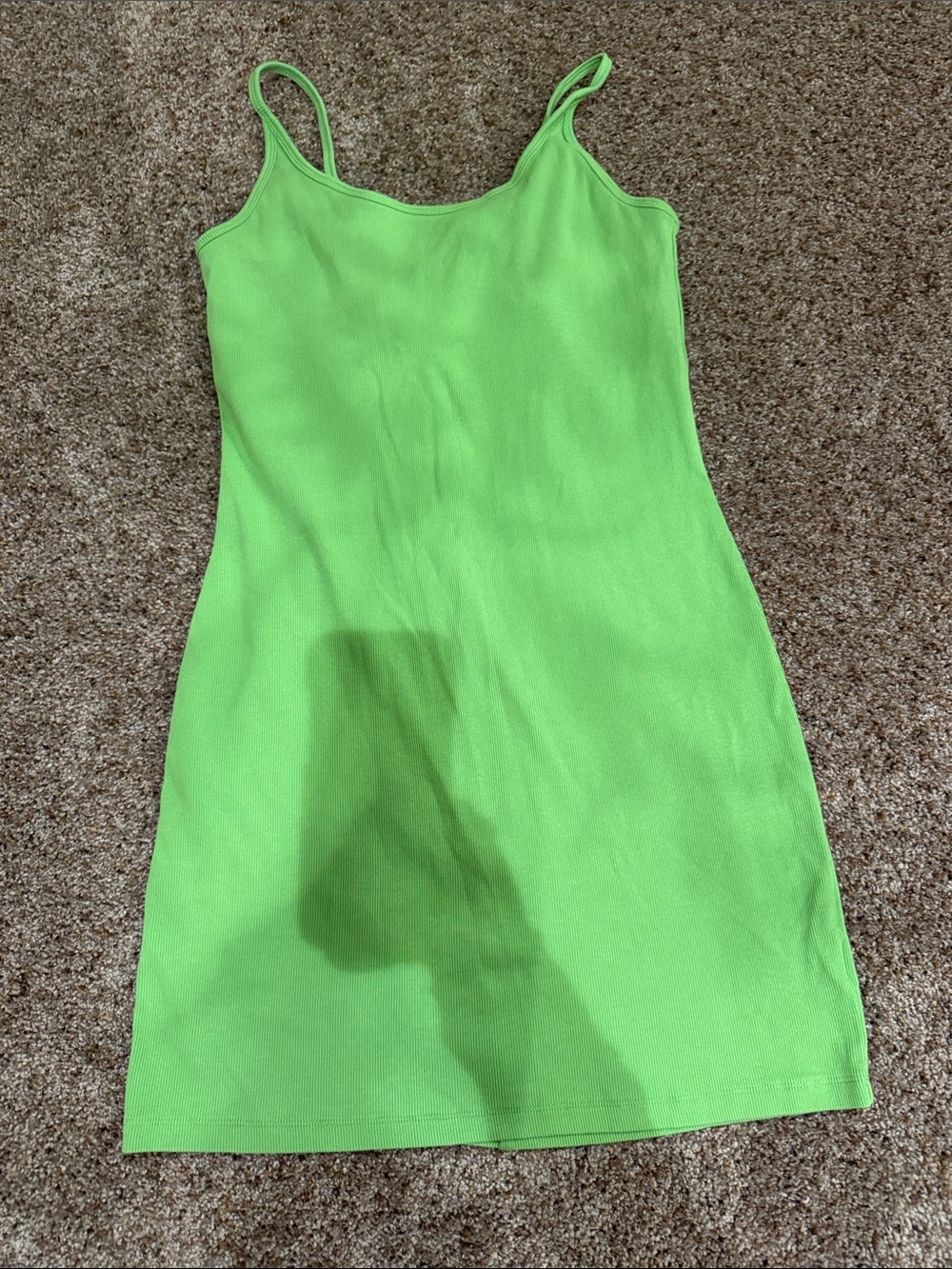 Old Navy Lime Green Spaghetti-Strap Bodycon Mini Dress